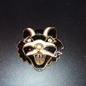 Gerry Weber Black and Gold Panther Brooch